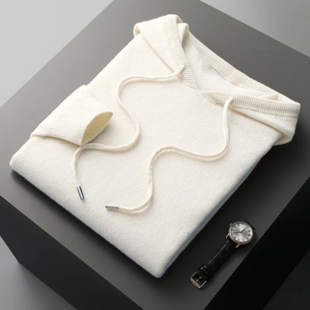 Sudadera con Capucha de Lana Merino Glacier