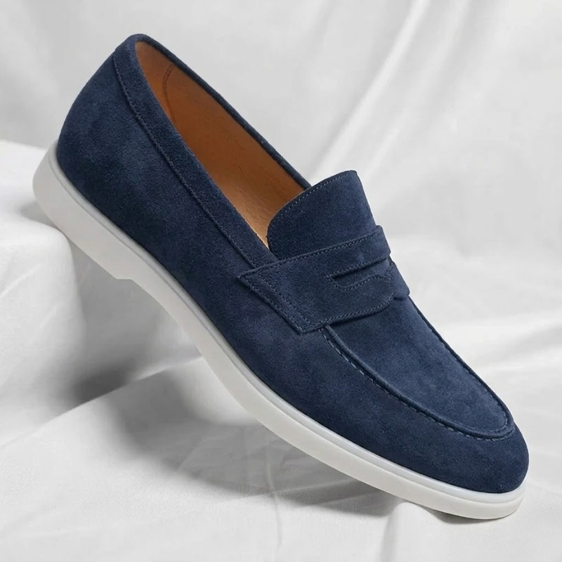 Florence – Mocasines de Ante para hombre en color Marrón