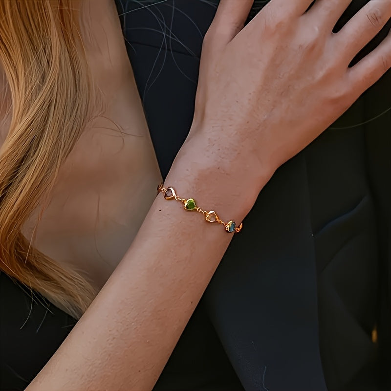 Pulsera única con forma de corazón