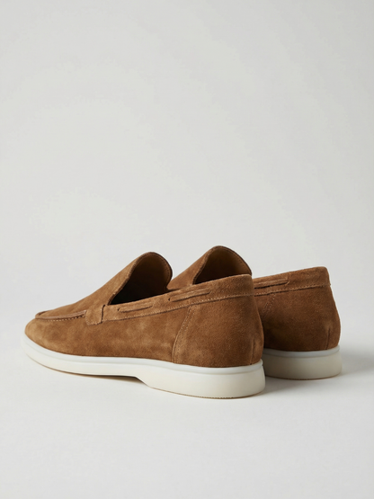 Mocasines de Ante Premium Caramelo | Luna Bellucci