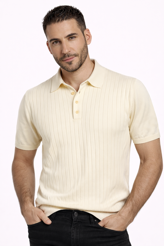 Polo Stefano de Seda y Algodón