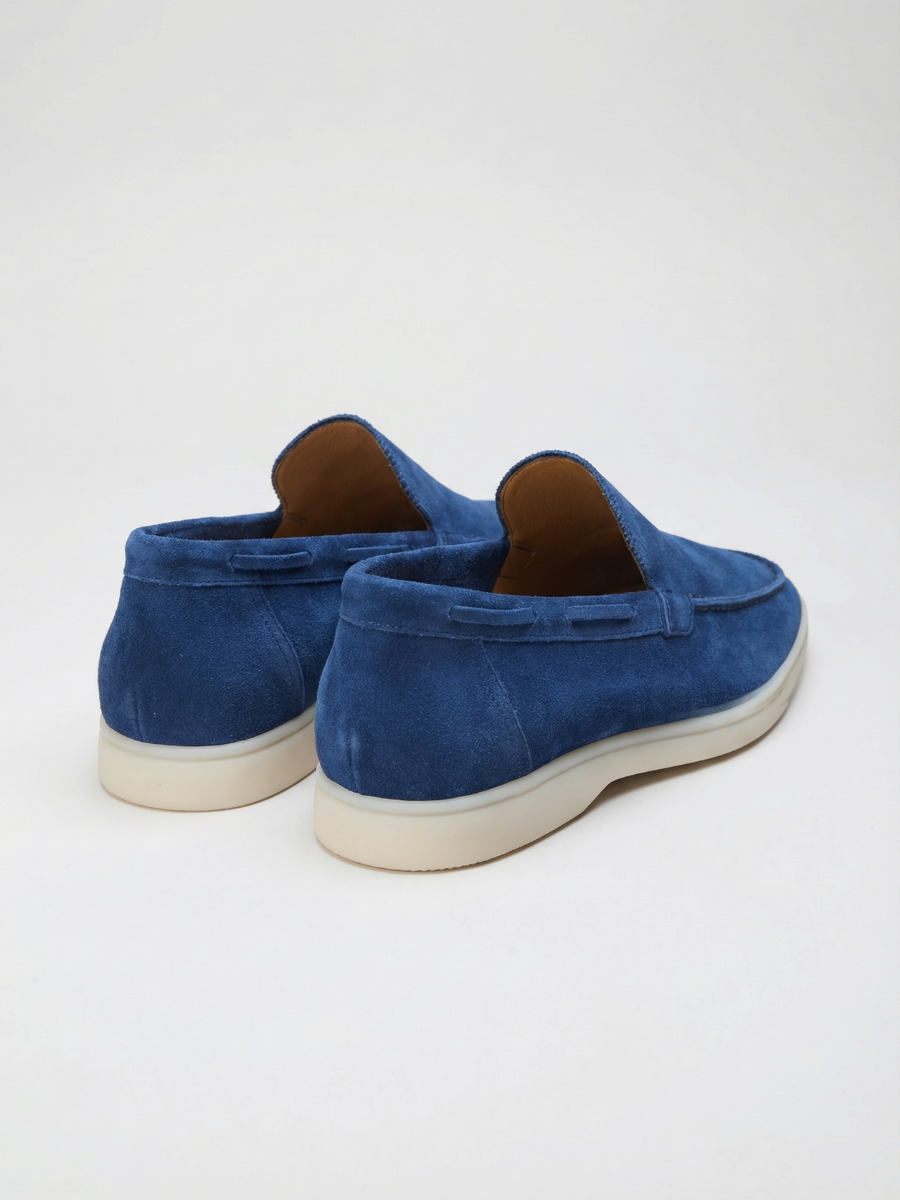 Mocasines de Ante Premium Ultramarino | Luna Bellucci