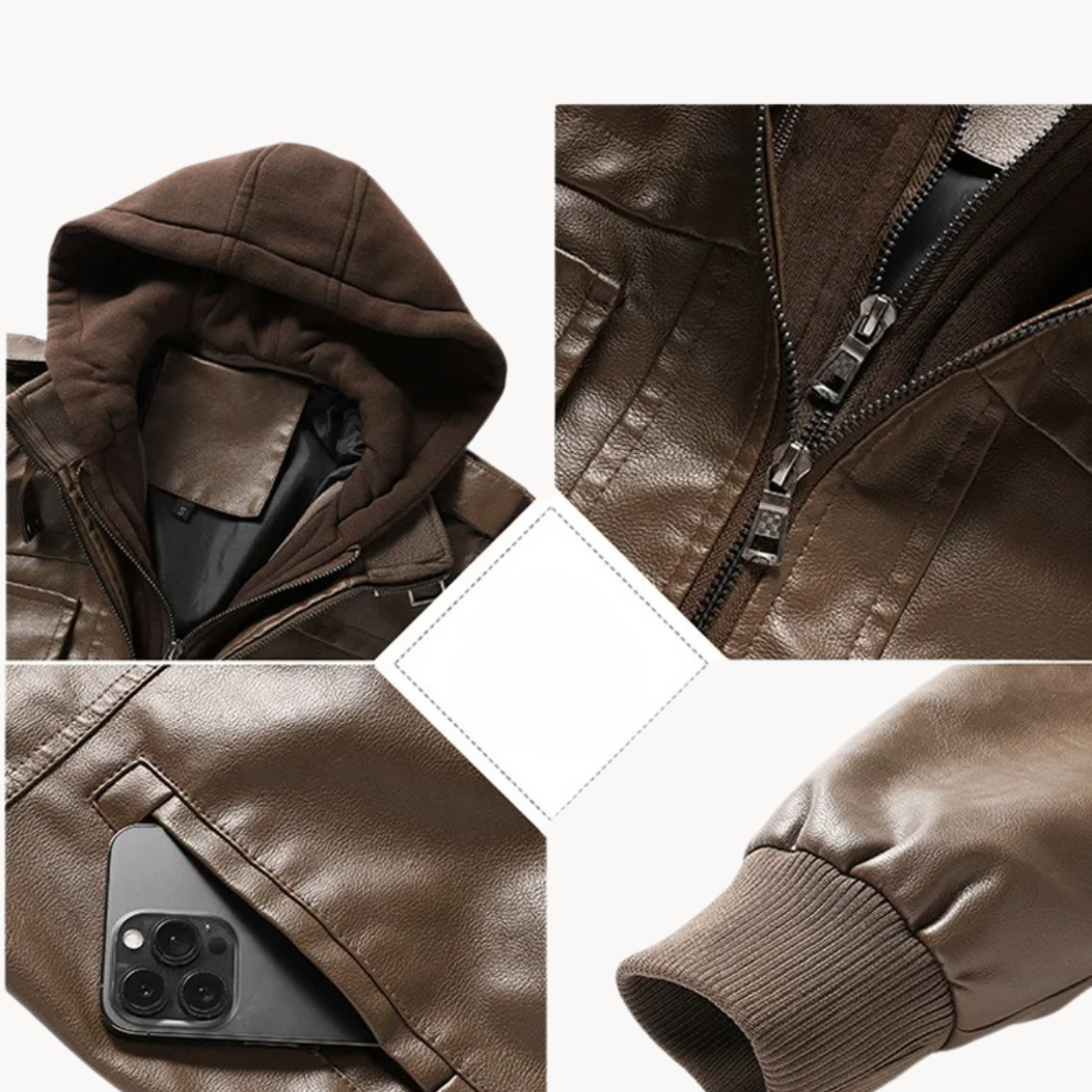 Chaqueta de cuero Knight