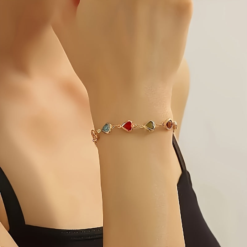 Pulsera única con forma de corazón