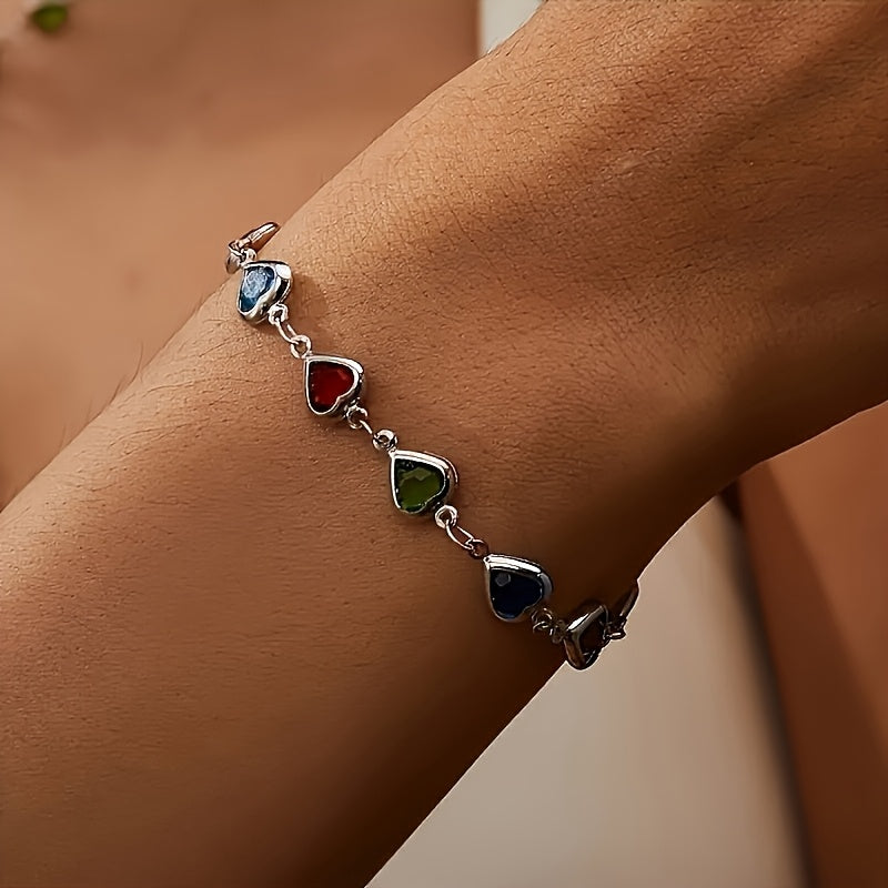 Pulsera única con forma de corazón