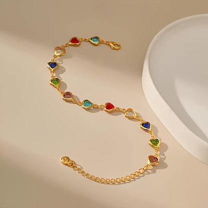 Pulsera única con forma de corazón