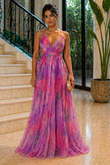 LUNA BELLUCCI | Vestido Maxi Elegancia Floral (EDICIÓN LIMITADA)
