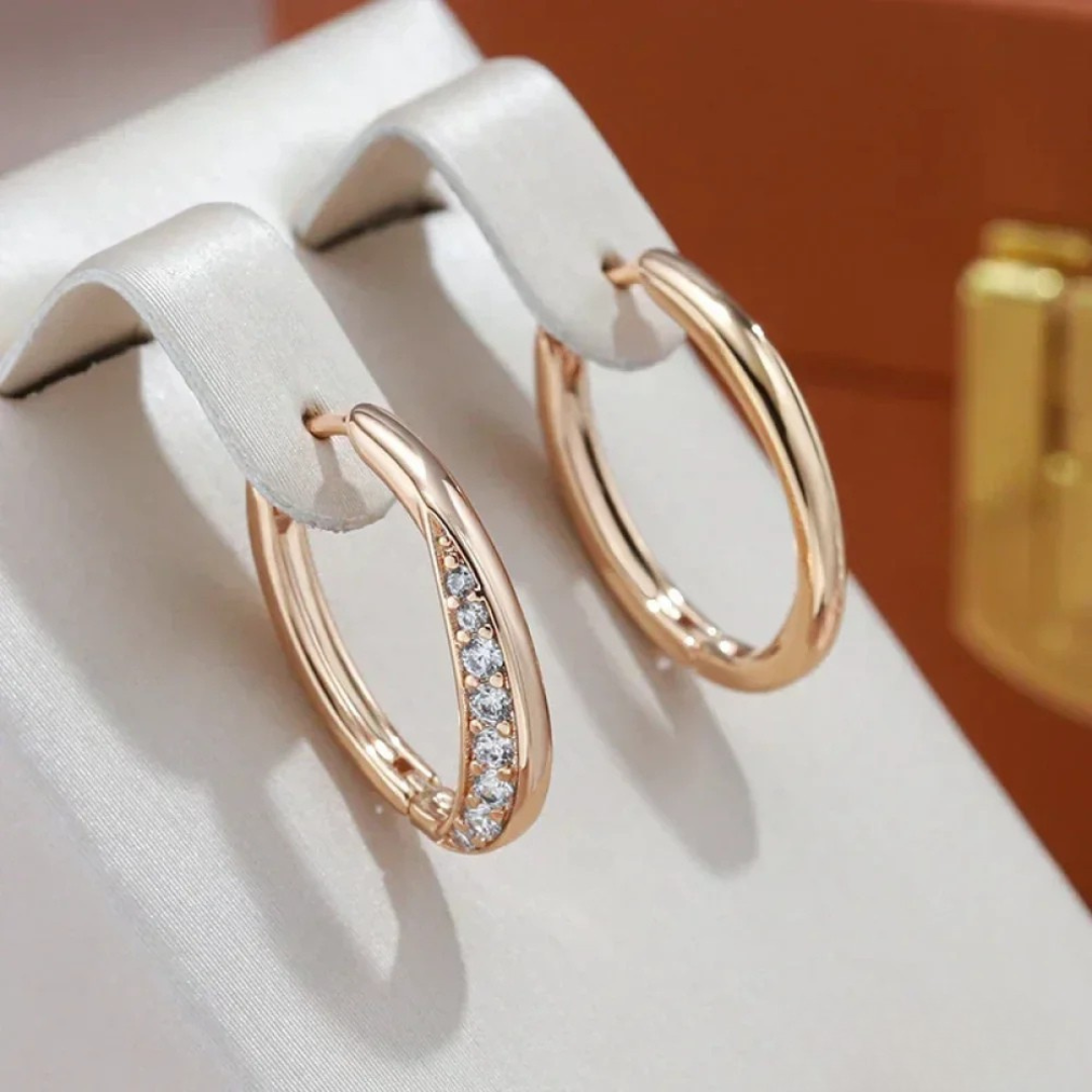 Pendientes de oro chic