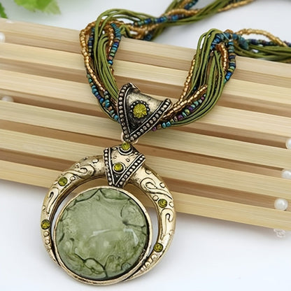 Colgante boho con dije