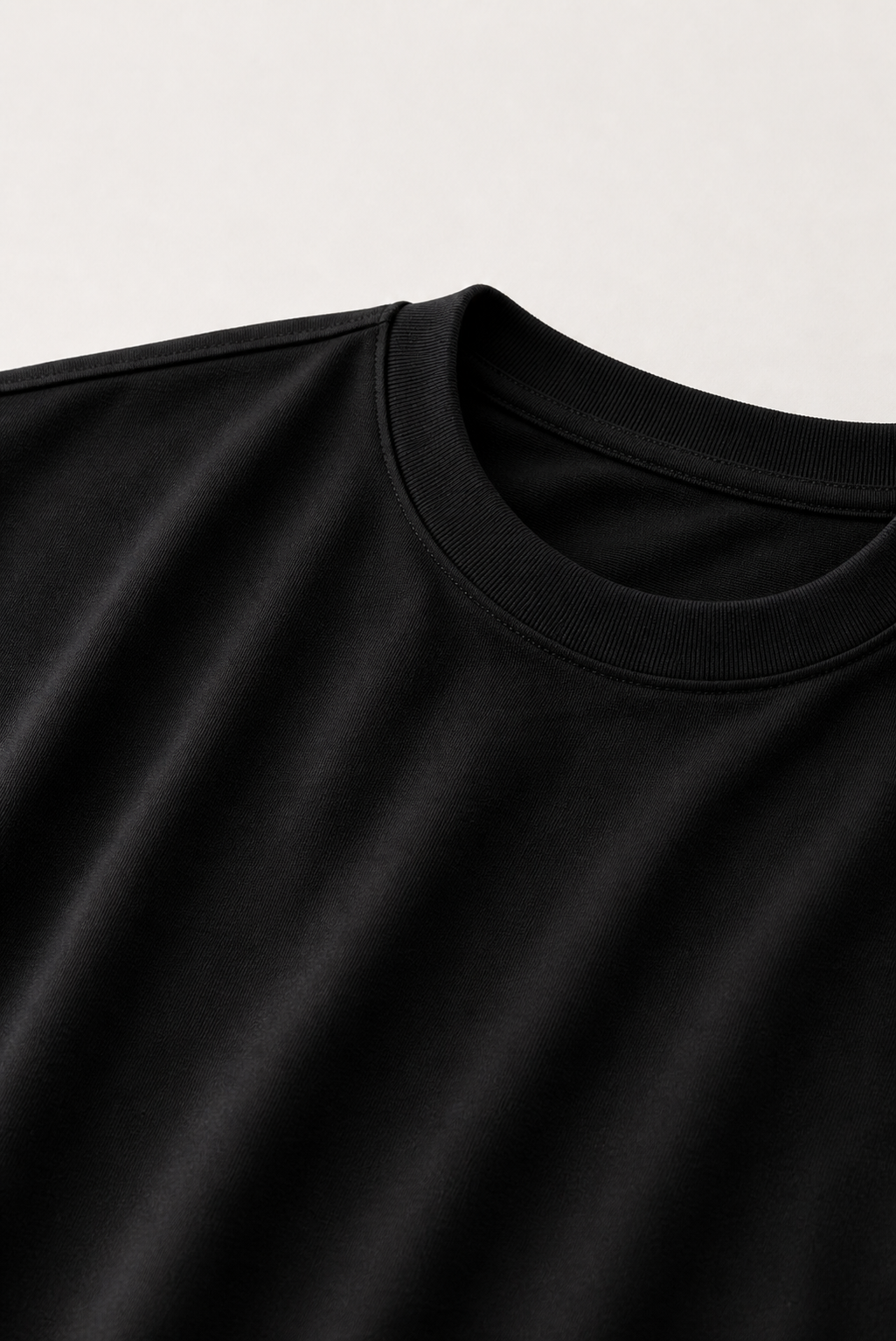 Alessio | Camiseta de Algodón Mercerizado Negra