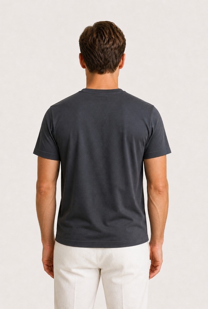 Alessio | Camiseta de Algodón Mercerizado Gris