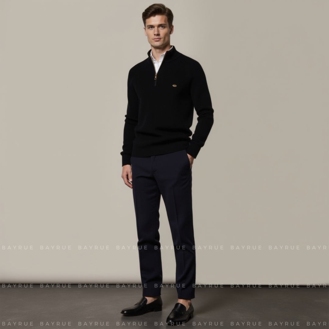 Suéter con cremallera Moss Quarter Zip