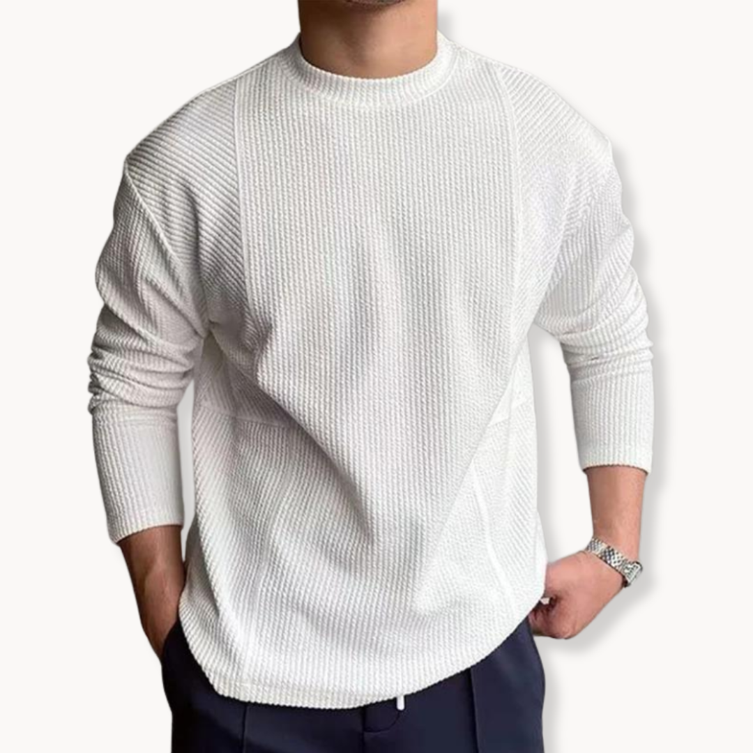 Camiseta de Manga Larga Waffle Transpirable