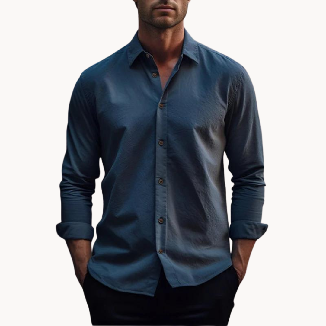 Camisa Modena de Algodón y Lino