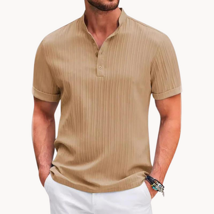 Camiseta Henley Amalfi de Algodón