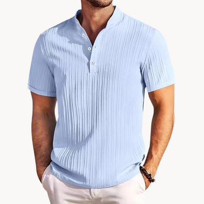 Camiseta Henley Amalfi de Algodón