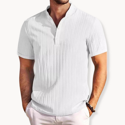 Camiseta Henley Amalfi de Algodón