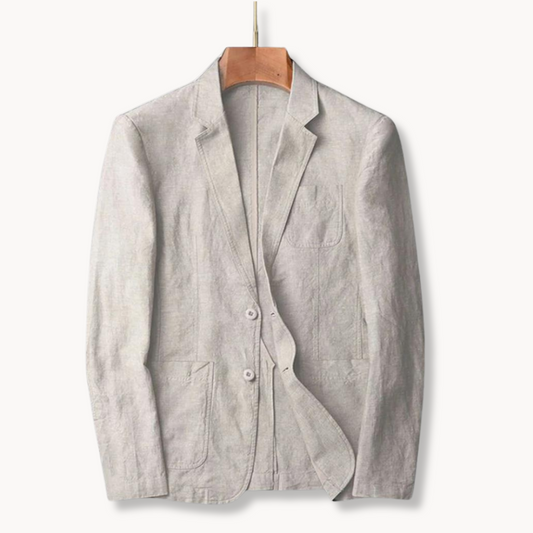 Blazer de Lino Cerúleo
