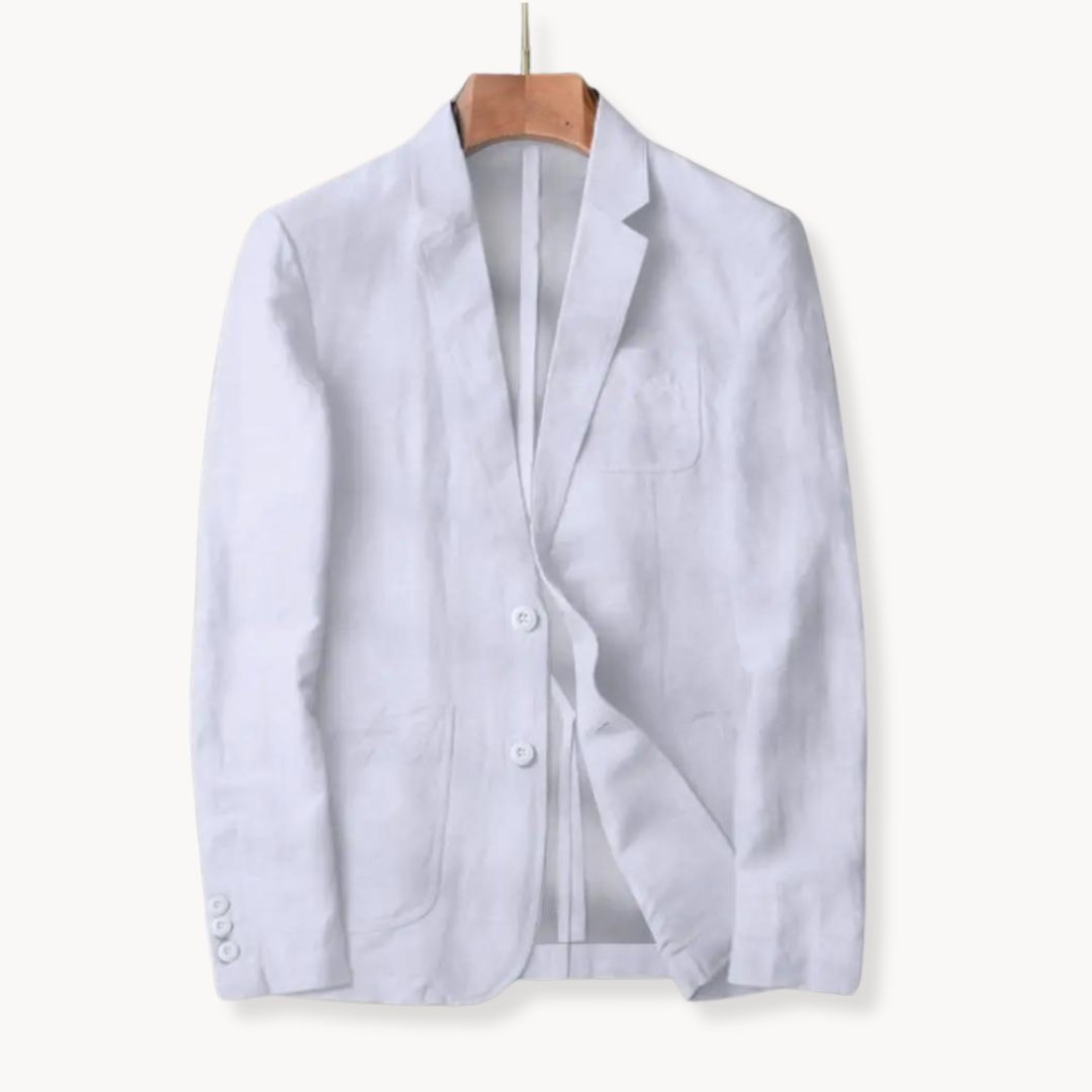 Blazer de Lino Cerúleo