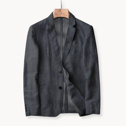 Blazer de Lino Cerúleo