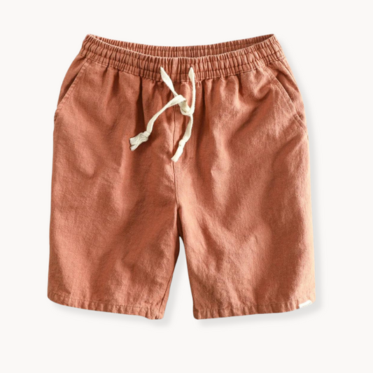 Shorts Maritime de Algodón y Lino