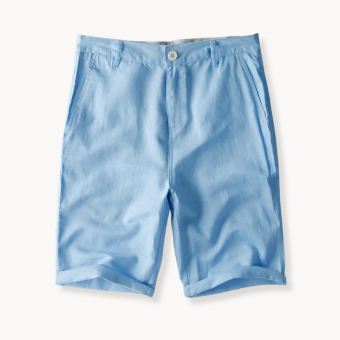 Shorts de Algodón y Lino Velante