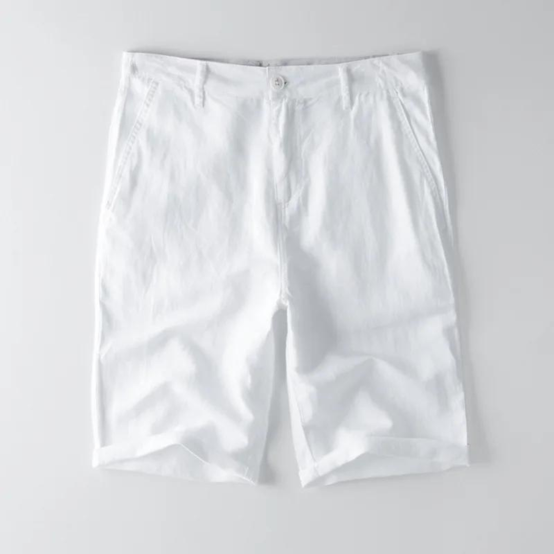 Shorts de Algodón y Lino Velante
