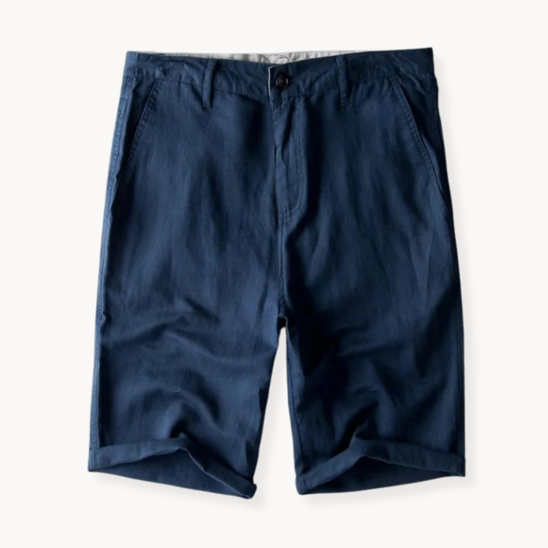 Shorts de Algodón y Lino Velante