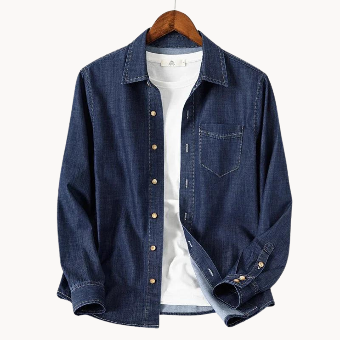 Camisa Renoir de mezclilla/denim ligero
