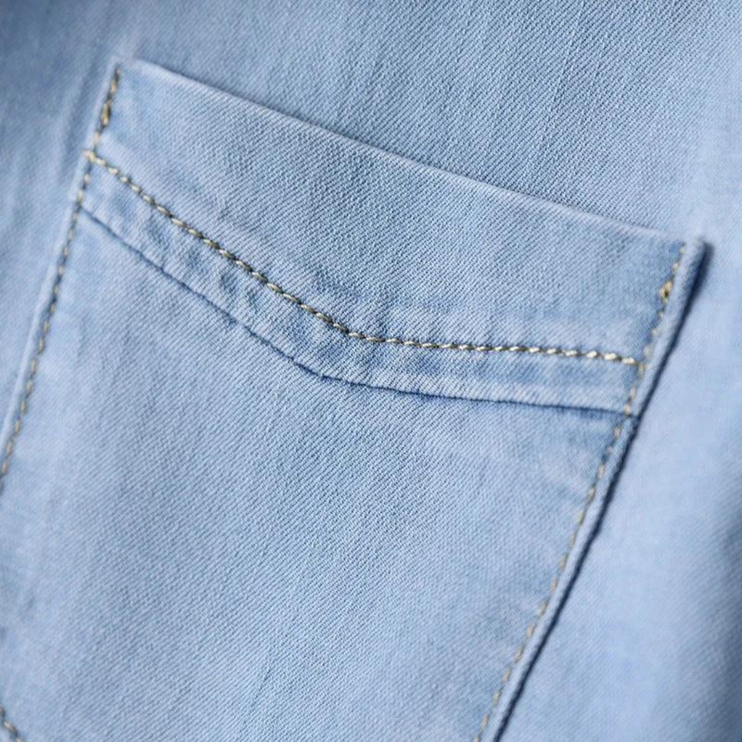 Camisa Renoir de mezclilla/denim ligero