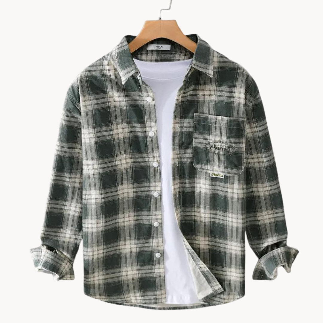 Camisa Highland de Franela Cuadriculada