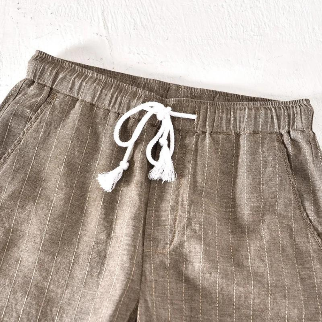 Shorts Amalfi de Mezcla de Lino