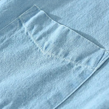 Camisa Denim con Cuello Clásico