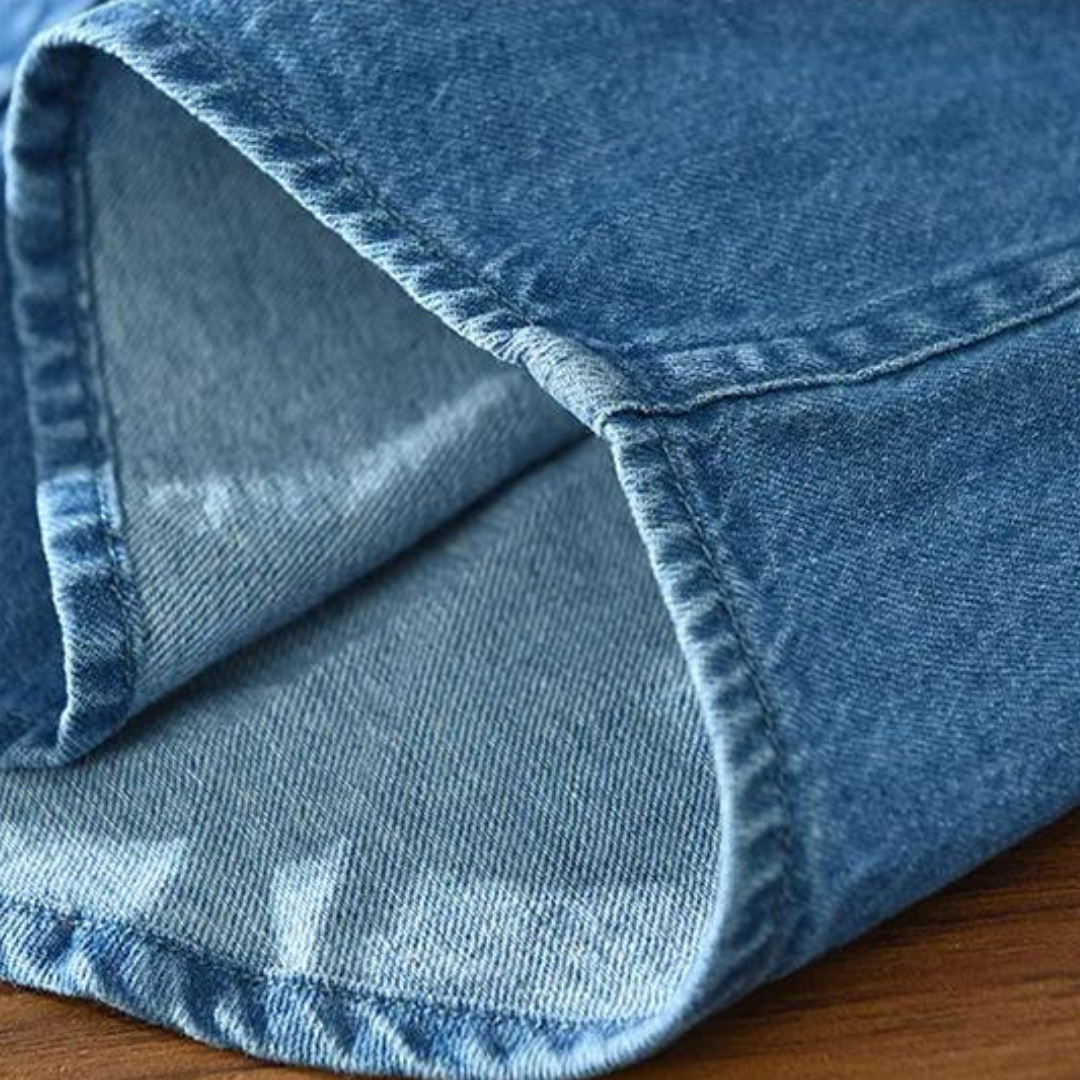 Camisa Denim con Cuello Clásico