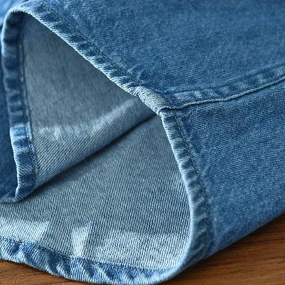 Camisa Denim con Cuello Clásico