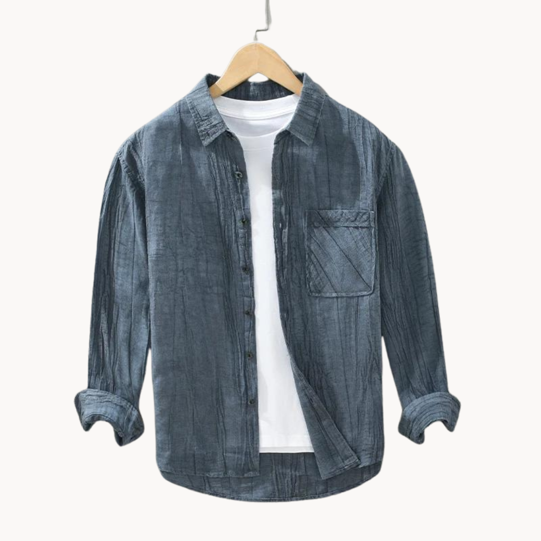 Camisa Cesare de Lino con Botones