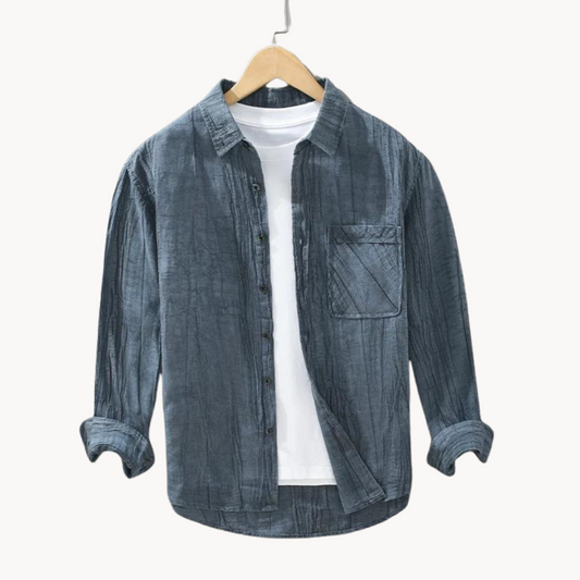 Camisa Cesare de Lino con Botones