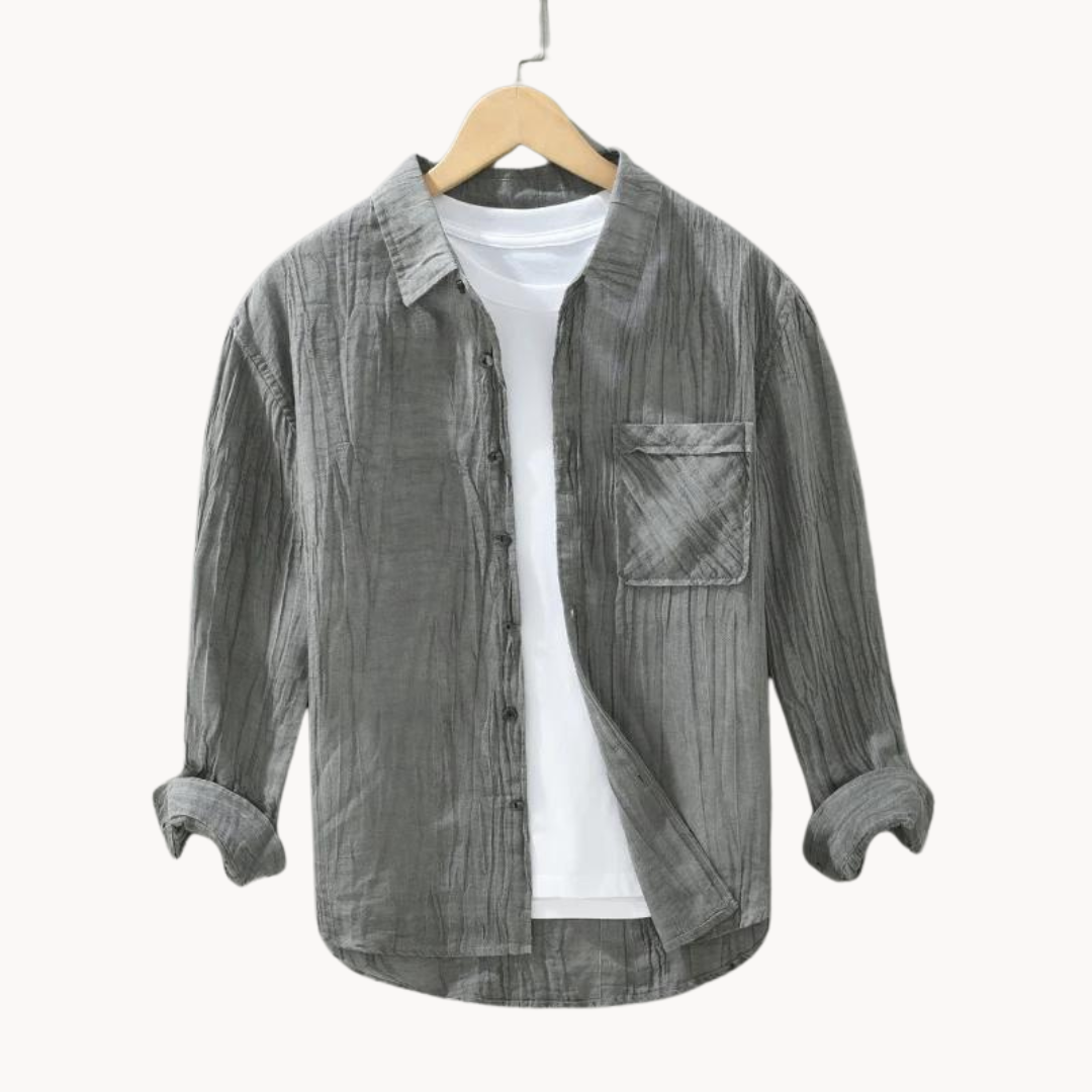 Camisa Cesare de Lino con Botones