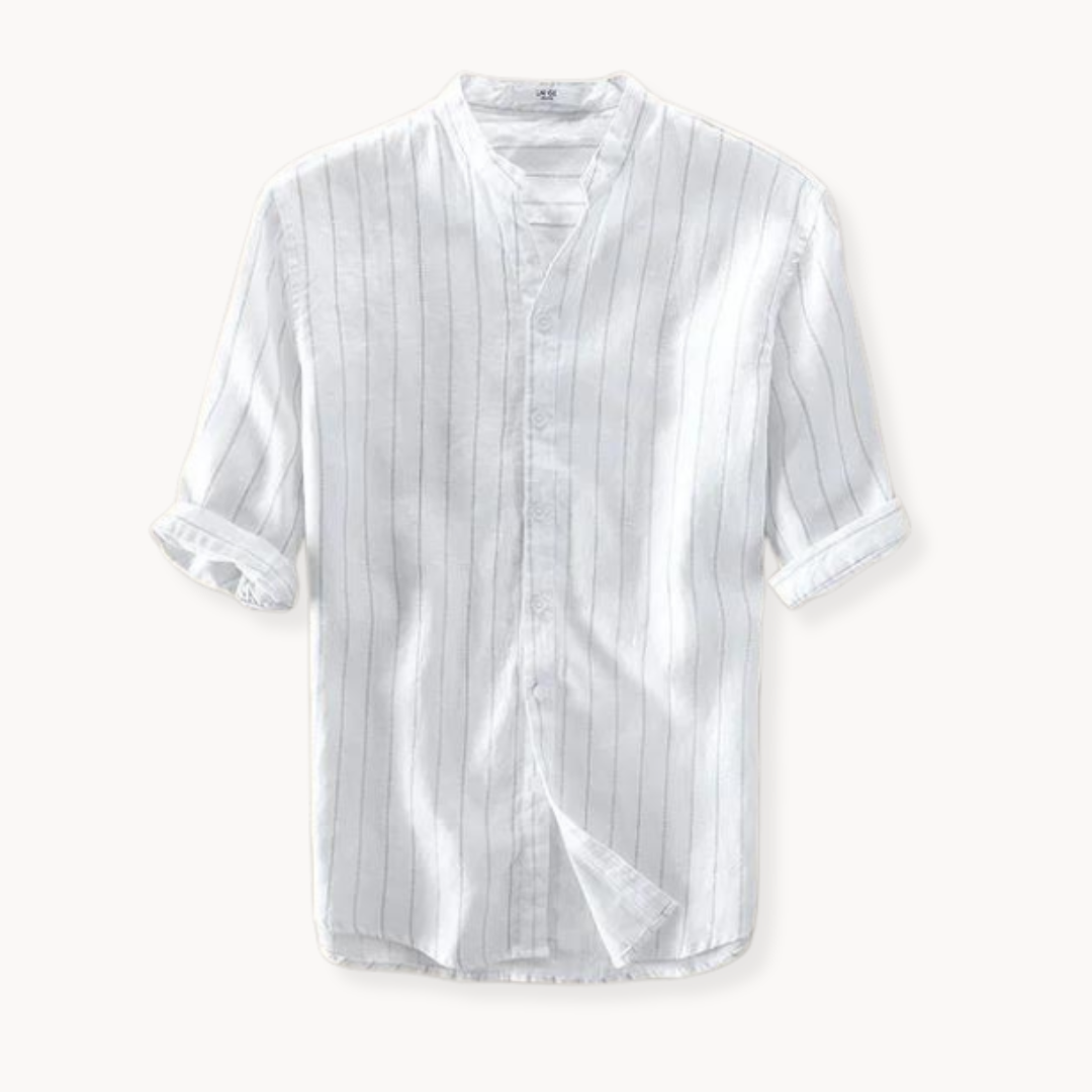 Camisa Niall de Lino Manga Corta