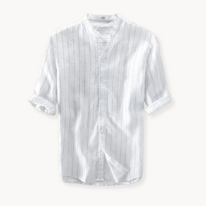 Camisa Niall de Lino Manga Corta