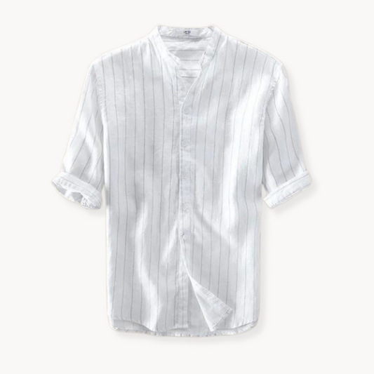 Camisa Niall de Lino Manga Corta