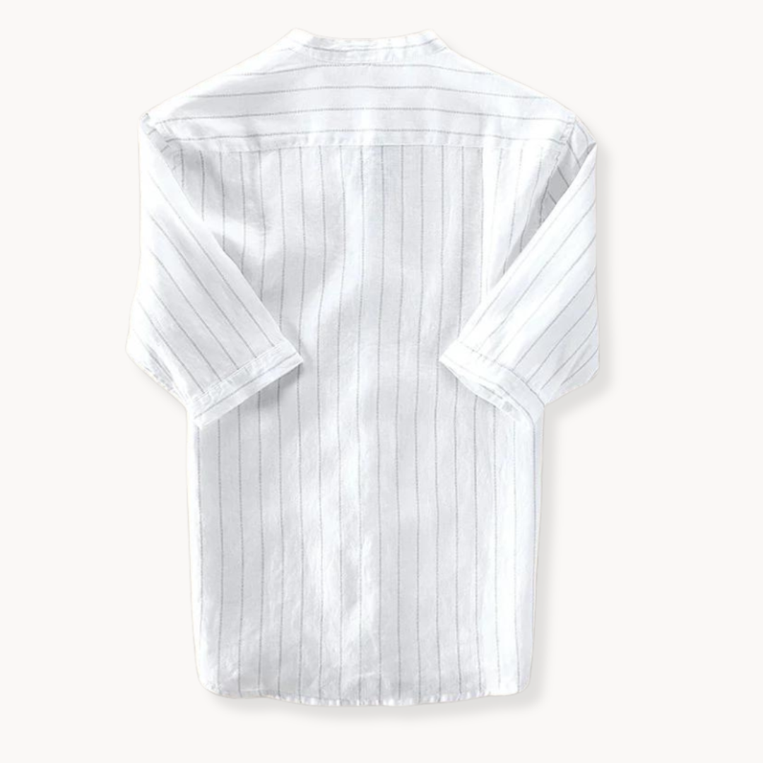 Camisa Niall de Lino Manga Corta