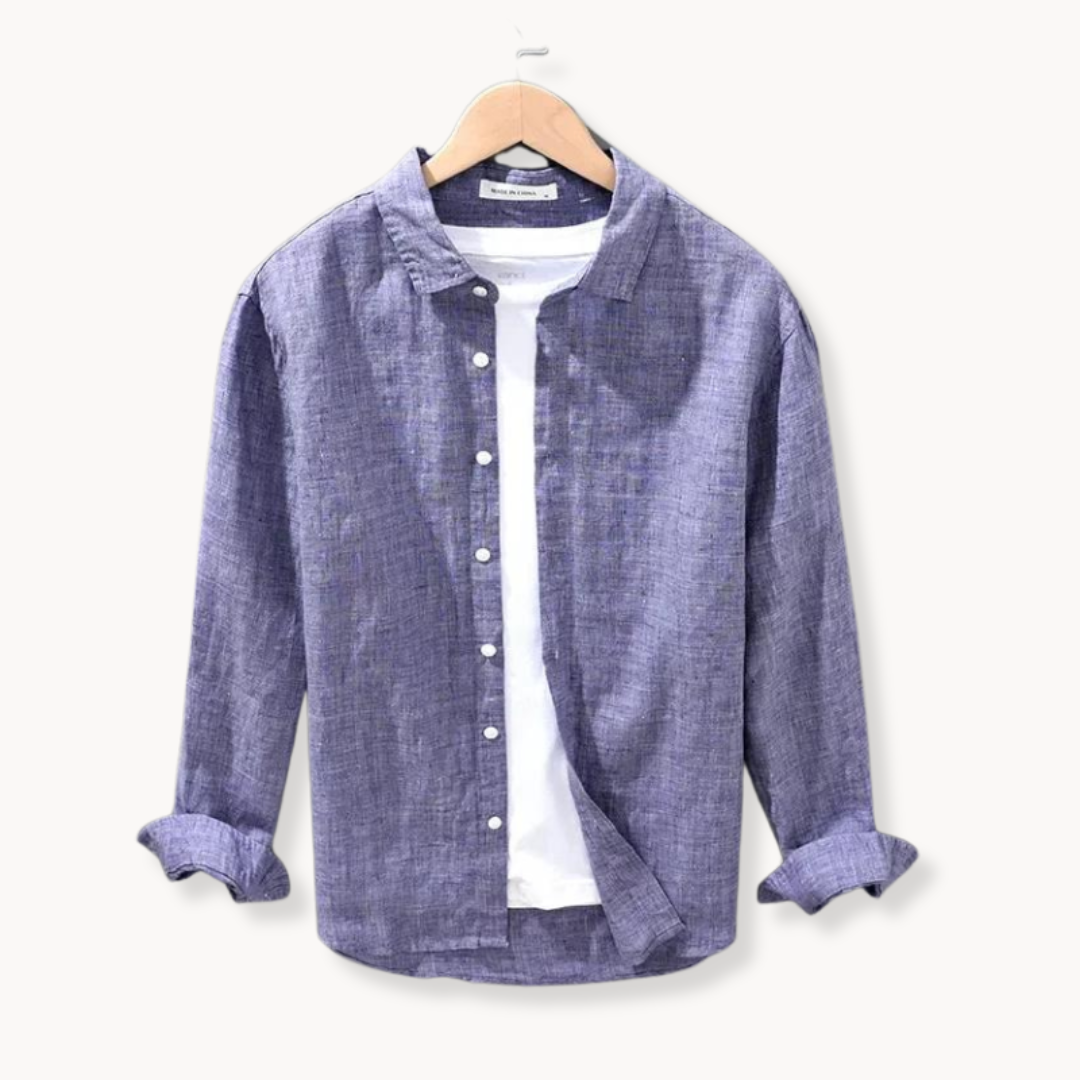 Camisa Casco de Lino con Botones