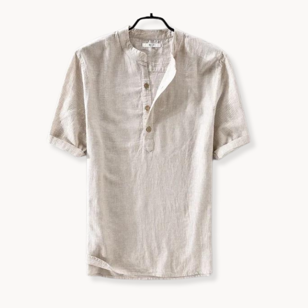 Camisa Sail a rayas de lino