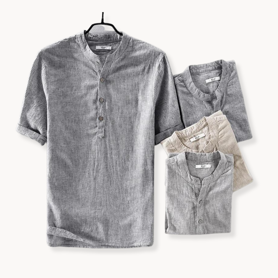 Camisa Sail a rayas de lino