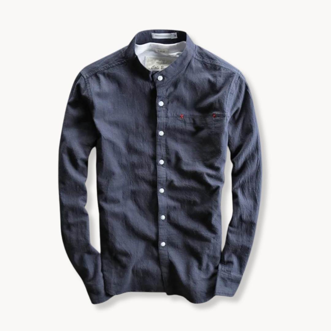 Camisa Torino de algodón y lino