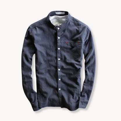 Camisa Torino de algodón y lino