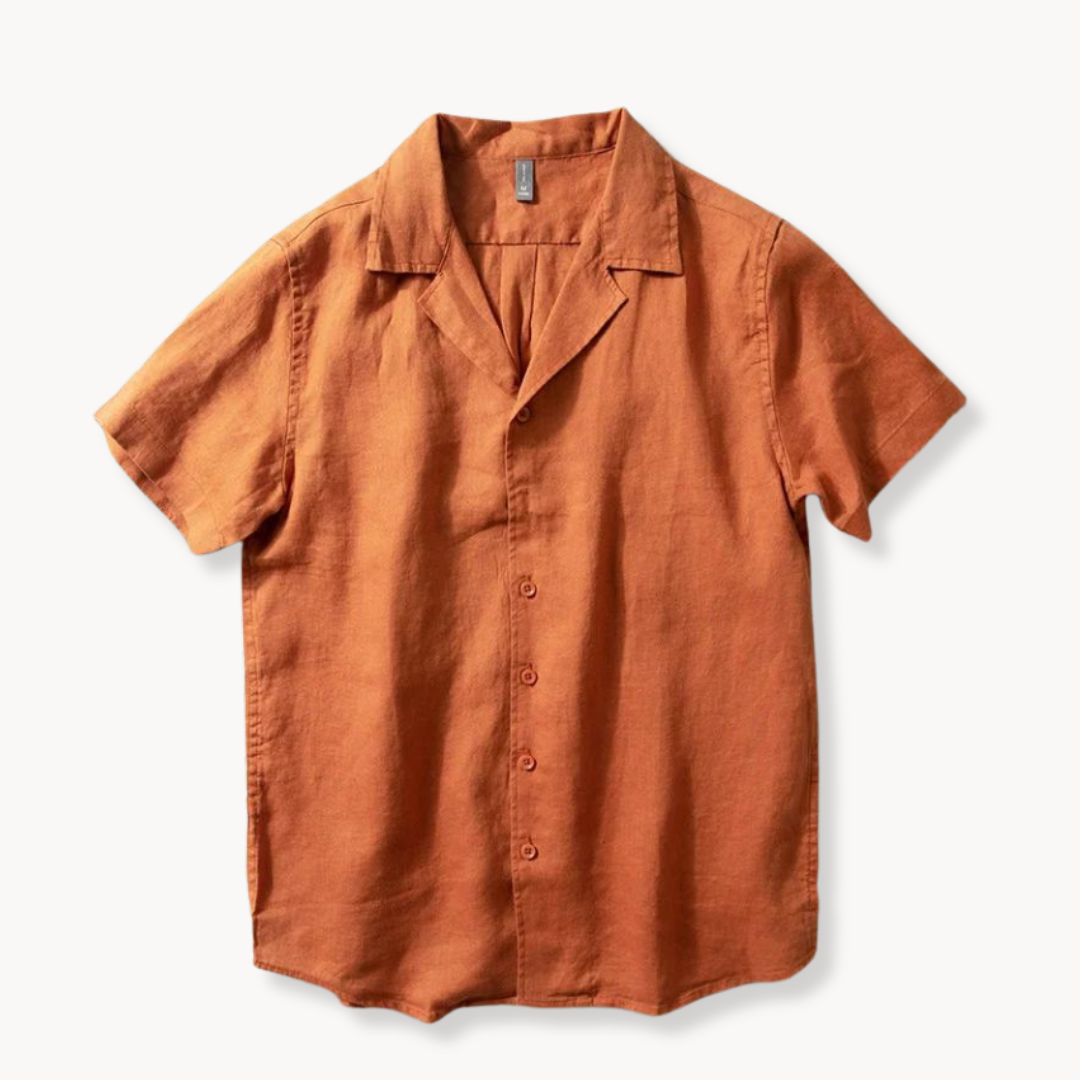 Camisa Rico de Algodón con Cuello Camp