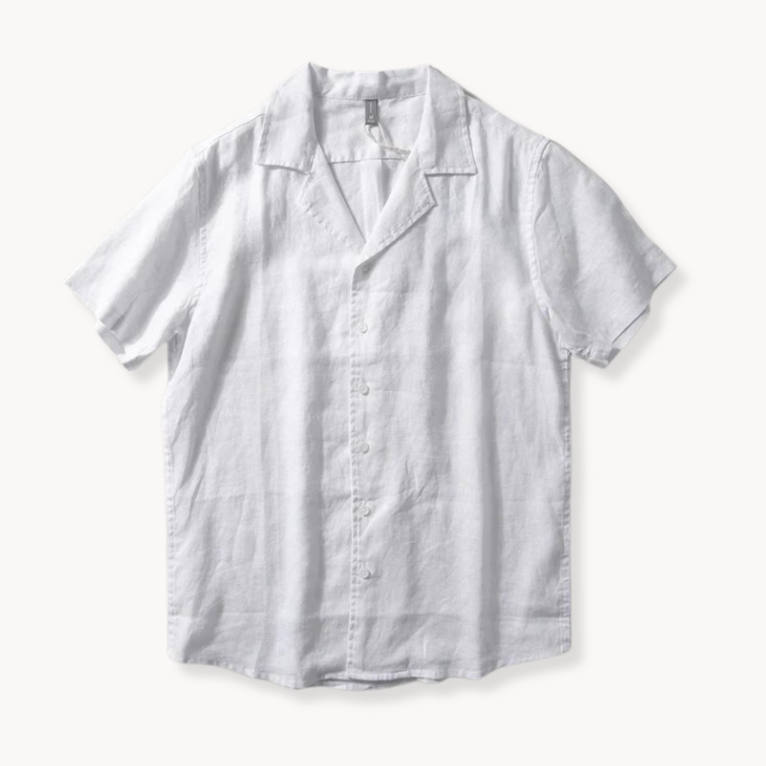 Camisa Rico de Algodón con Cuello Camp