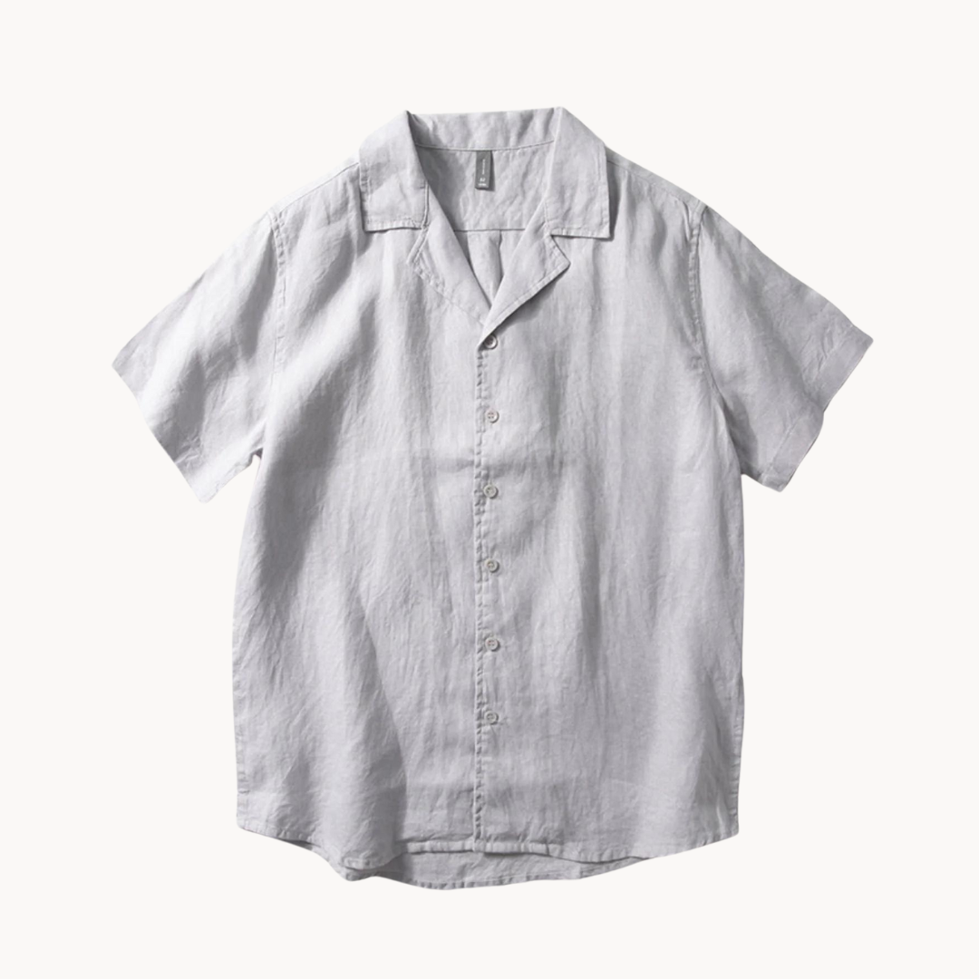 Camisa Rico de Algodón con Cuello Camp